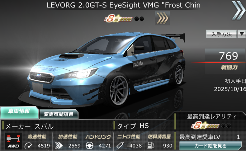 ◤新規☆8HS車両情報！◢ 10/16より開催中の、TAイベントのコース