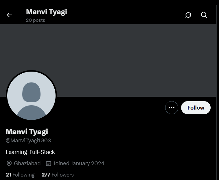 Omesh_parswal's tweet image. How she get that much follower with only 5 posts ?
Can anyone tell ? 🤔🤔
#relatable #CodingLife #Webdev