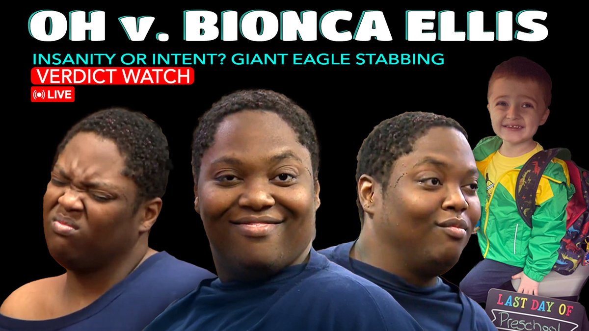 trialTVLive's tweet photo. WED 9am ET LIVE - OH v Bionca Ellis βοΈ Insanity or Intent? π§ π‘οΈ Giant Eagle Stabbing β VERDICT WATCH
Watch with us LIVE to find out the Verdict...π
https://t.co/cpuqXhO6HY
#BioncaEllis #JulianWood #OhioTrials #TrueCrime #CourtLive #TrialCoverage #ClevelandCourt #VerdictWatch https://t.co/zYfcEjJ96I