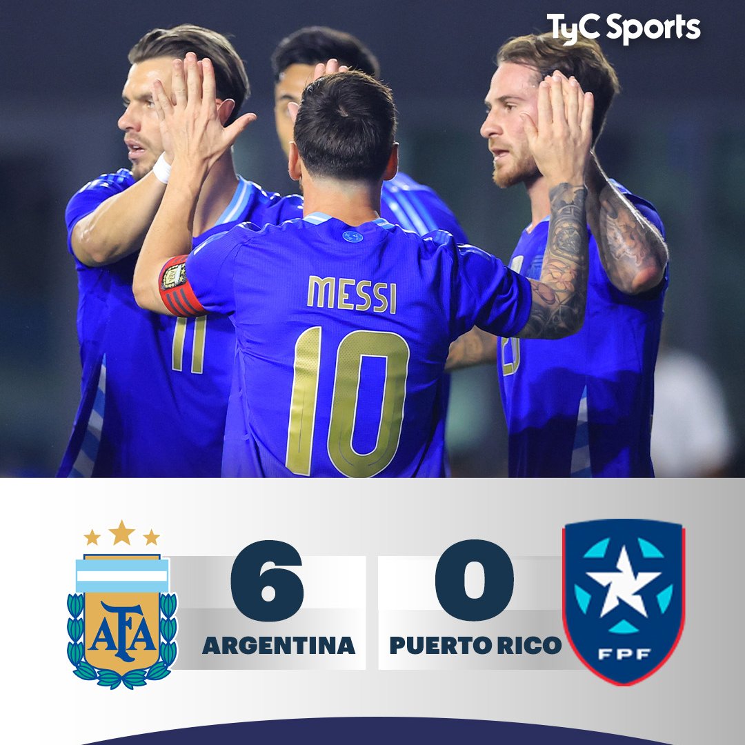Crackbol10's tweet image. TERMINA el partido con una goleada esperada por parte de Argentina en un partido que pese al amplio dominio, se termino estancando por lo poco competitivo. ✅🚫
El plan de Puerto Rico era que Messi no hiciera gol y eso les funcionó pero también esto genero muchos espacios por…