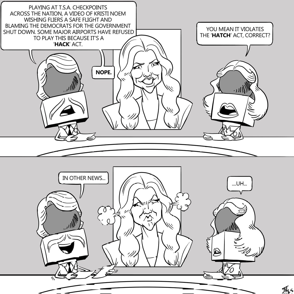 floodzonecomics's tweet photo. Noem news is bad news!

@floodzonecomics #floodzonecomics #2025 #noem #hatchact https://t.co/CQlYFKNRbc