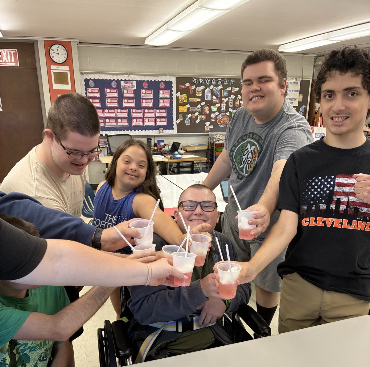 AbleNotLabel's tweet image. Today, we launched the expansion of Capable Confections!  ABLE students have been working hard to perfect the specialty coffee menu - now available to NRHS staff &amp;amp; students! From fresh brews to sweet treats, this crew continues to brew independence &amp;amp; bake the world a better place