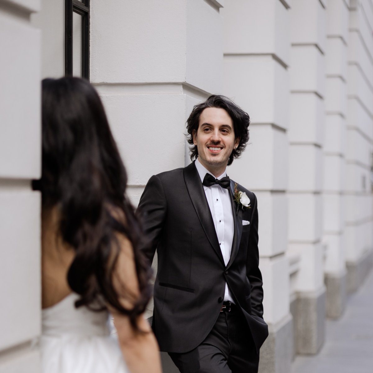 SuitConcierge's tweet photo. Daniel &amp; Lisa ✨ 

A timeless look for a special day. 

 #TheSuitConcierge #MelbourneTailor #WeddingSuit #BespokeTailoring #BespokeTuxedo #GroomStyle #CustomSuit #MelbourneWeddings #GroomInStyle #WeddingTailor https://t.co/qZRCvyW3rf https://t.co/7oeq16YsVx