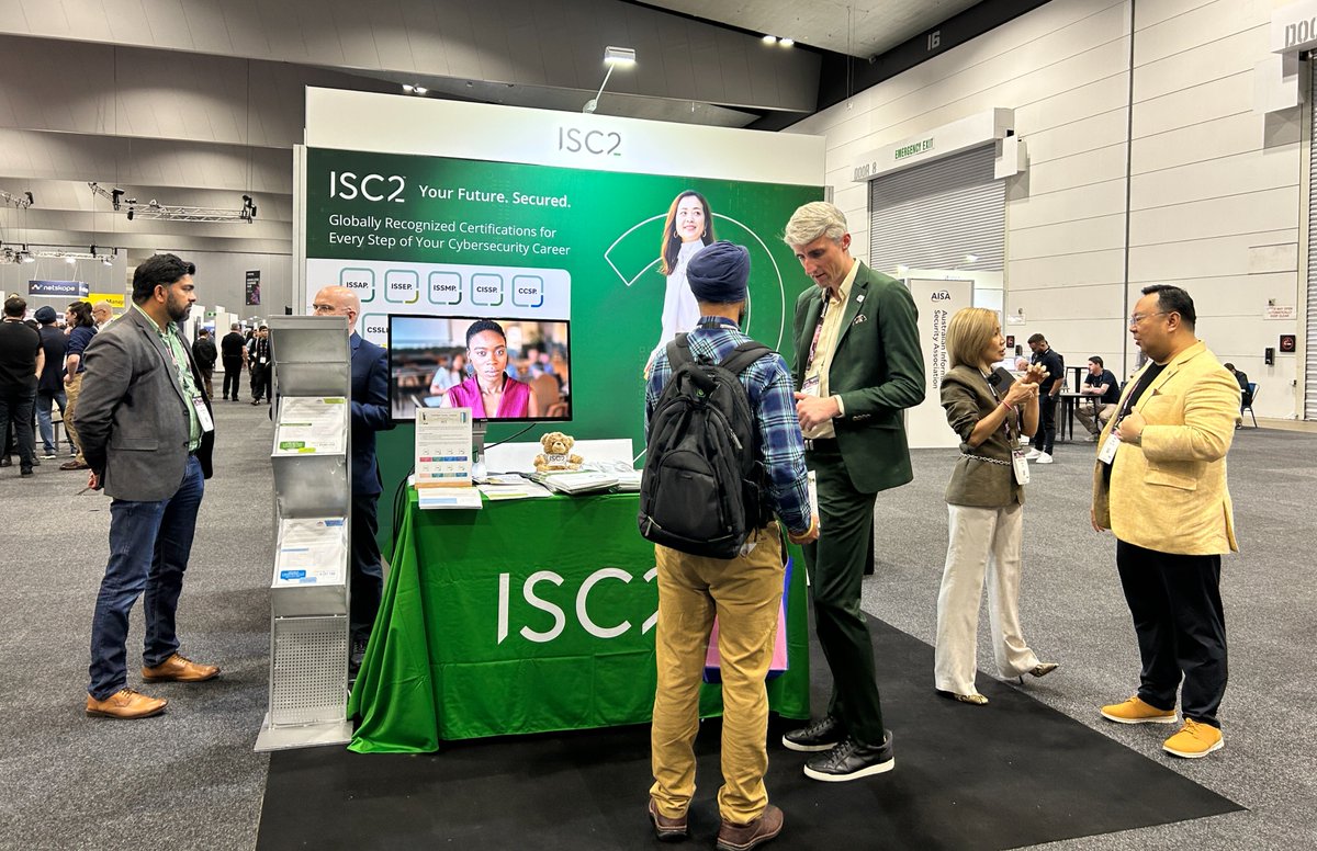 ISC2APAC's tweet image. AISA hashtag#CyberConMelbourne25 opens today!
🤝 Come say hi to our team at booth 166
🌟 Collect an ISC2 member pin
📚 Learn the latest offerings that help advance your hashtag#cybersecurity journey
Don't miss this opportunity to connect with us and ask your questions.