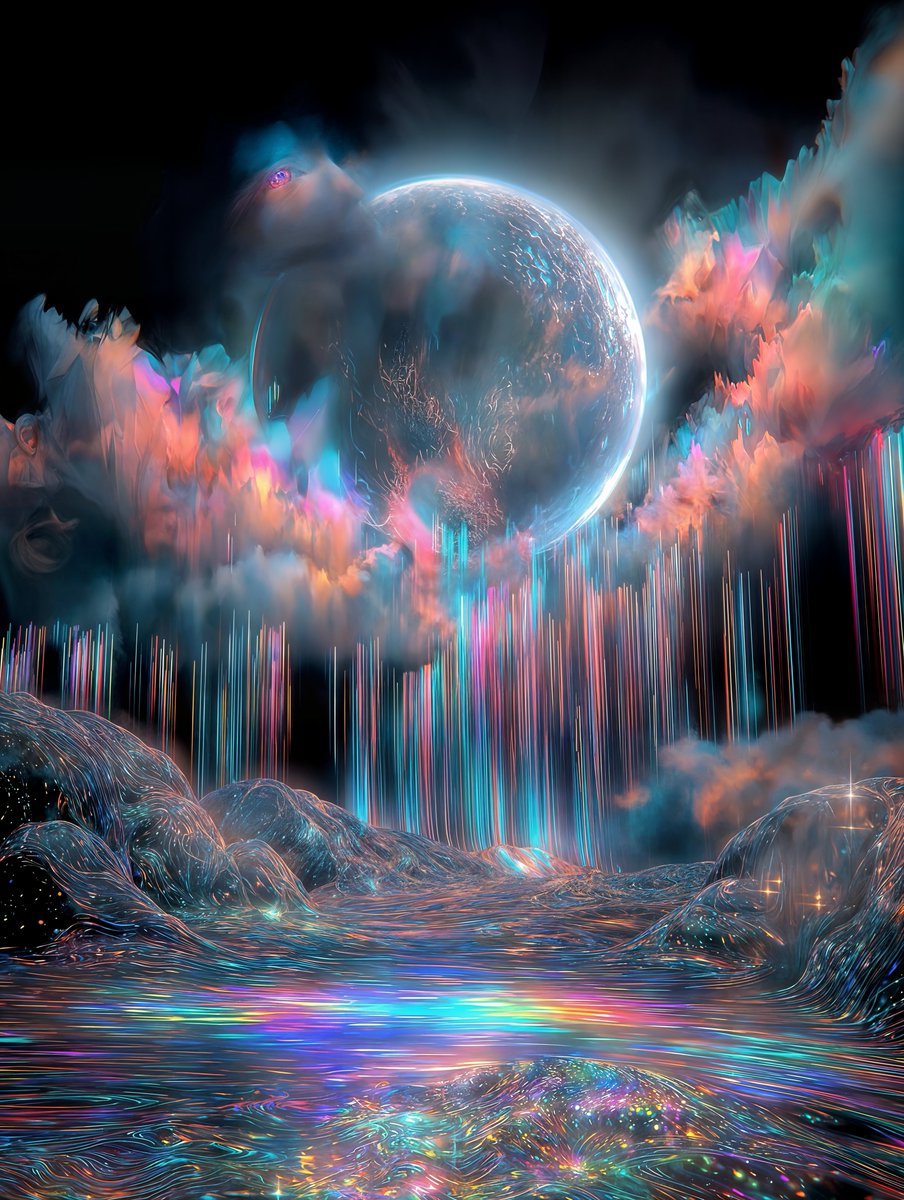 Ethereal Downpour from the Stars
#AIdreamsky #cosmic #spaceartist