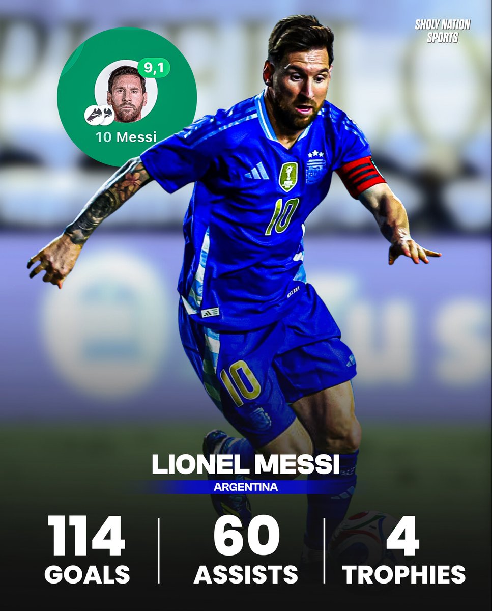 Crackbol10's tweet image. La mejor carrera a nivel de selecciones de la historia ✅⚽️🇦🇷🐐