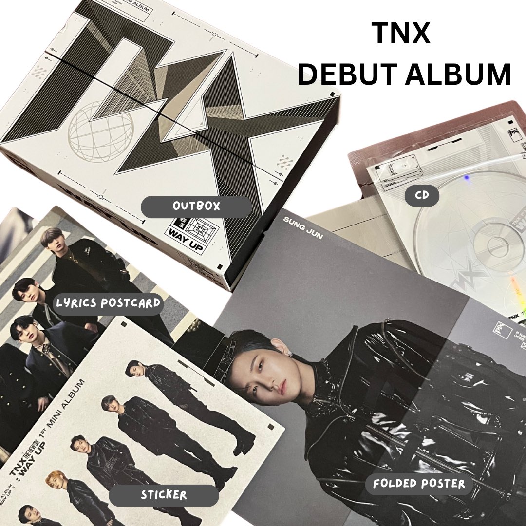 assyiyh's tweet image. wts tnx debut album

- rm15 excl postage
- have all inclusions as in pic
- can do fast postage
- can dm for more pic

#pasartnx #pasarthenewsix