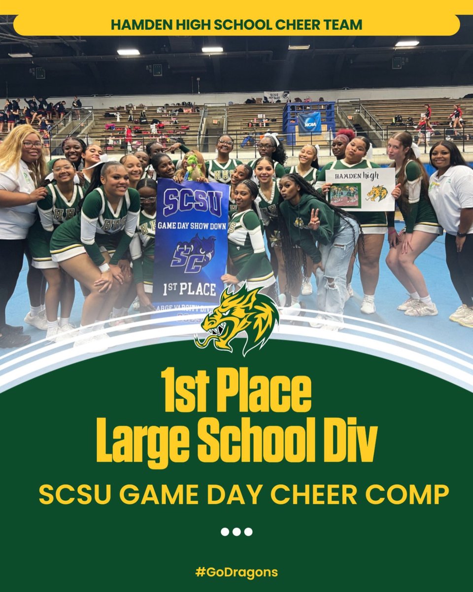 Hamden High Dragons Cheer tweet media