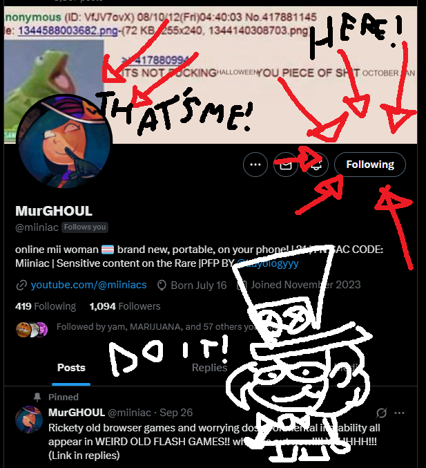 scarlettevoid's tweet photo. follow... my... new... ACCOUNT!!! GRAHHHH!!!!! HURRY!!! TIME IS OF THE ESSENCE! @miiniac @miiniac @miiniac https://t.co/rV0s0AtVIG