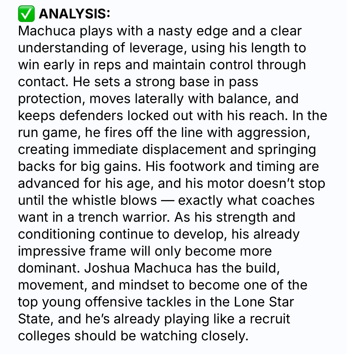 Thank you for the article <a href="/sixstarfootball/">Six Star Football | PLUS+</a> 
<a href="/JButler_210/">Josh Butler</a> <a href="/JGonzalesJr10/">Julio Gonzales Jr.</a> <a href="/LoneStarPrepsTX/">TX Prep Varsity</a> <a href="/BDammone/">Along The Wire</a> <a href="/SA_HCPreps/">SA_Hill CountryPreps</a> <a href="/210Preps/">CountdownCityPreps</a> <a href="/Marchen44/">On Da Marc Sports🏈</a>  <a href="/PrepRedzoneTX/">Prep Redzone Texas</a> <a href="/LaUva1974/">Coach Barbosa</a> <a href="/JHaglerDBZ/">Coach Hagler</a> <a href="/CoachGarza66/">Michael Roy Garza</a> <a href="/RecruitCoyotes/">Uvalde Recruiting</a> <a href="/AWilliamsUSA/">Anthony Williams</a>