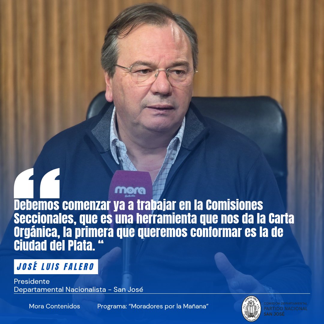 El Presidente <a href="/JLFalero/">José Luis Falero</a> estuvo ayer en Moradores por la Mañana por Mora Contenidos. 

Pueden ver la entrevista en youtu.be/29G8KzOP_DA?si…

Pueden ver mas novedades en lnk.bio/Sanjosepn