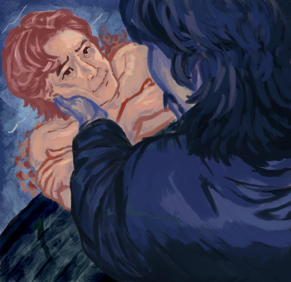 kilabotngchorvs's tweet photo. Inhuntober2025 Day 3: Blue and Rose Period, Siren Callings

Inho becomes a hermit who rows out to sea to end it all. Before he could jump a familiar face appears.

#GODS2025 #DissonantFrames #Inhun #456x001 #Gihunxinho https://t.co/dPh64g08DC