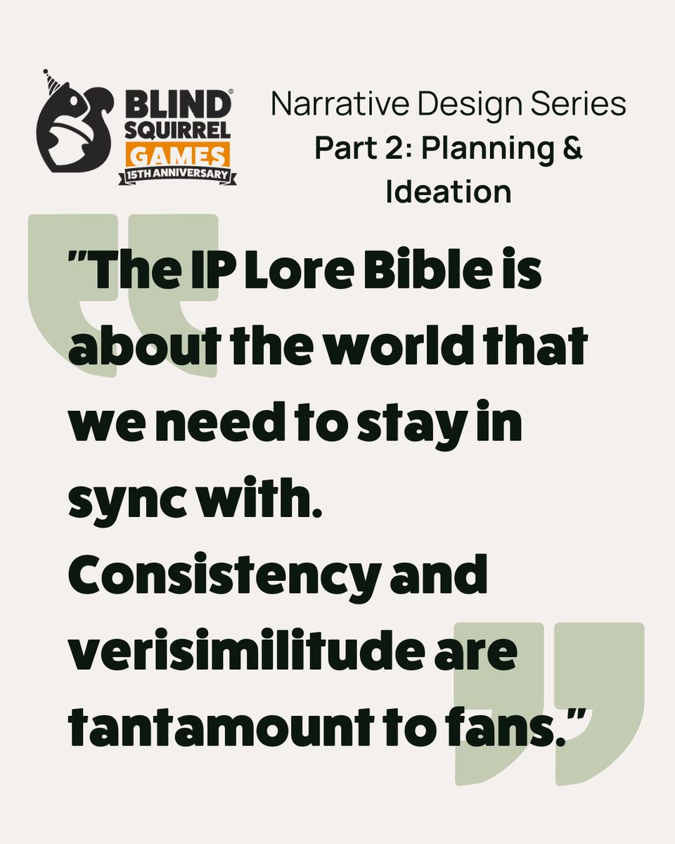 Blind_Squirrel_'s tweet photo. Part 2 of our Narrative Design series is here!✍️
We’re diving into planning & ideation - the foundation for compelling game storytelling.
Read more: https://t.co/JhRPtbiav5
#NarrativeDesign #GameDev #GameDesign #Storytelling #IndieDev #Narrative #Fulldev #Codev #IP https://t.co/Or83mToZW1