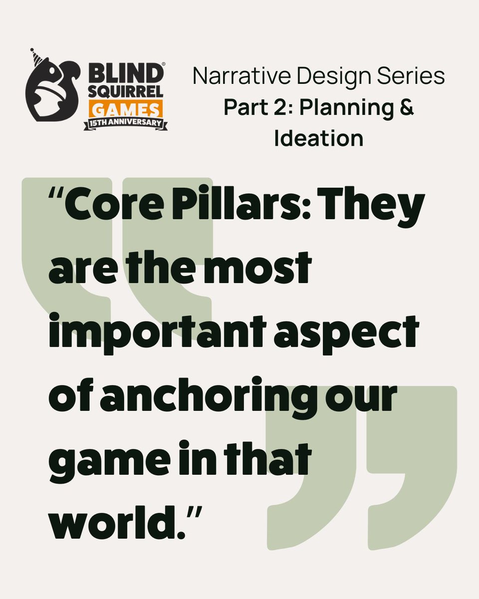 Blind_Squirrel_'s tweet photo. Part 2 of our Narrative Design series is here!✍️
We’re diving into planning & ideation - the foundation for compelling game storytelling.
Read more: https://t.co/JhRPtbiav5
#NarrativeDesign #GameDev #GameDesign #Storytelling #IndieDev #Narrative #Fulldev #Codev #IP https://t.co/Or83mToZW1