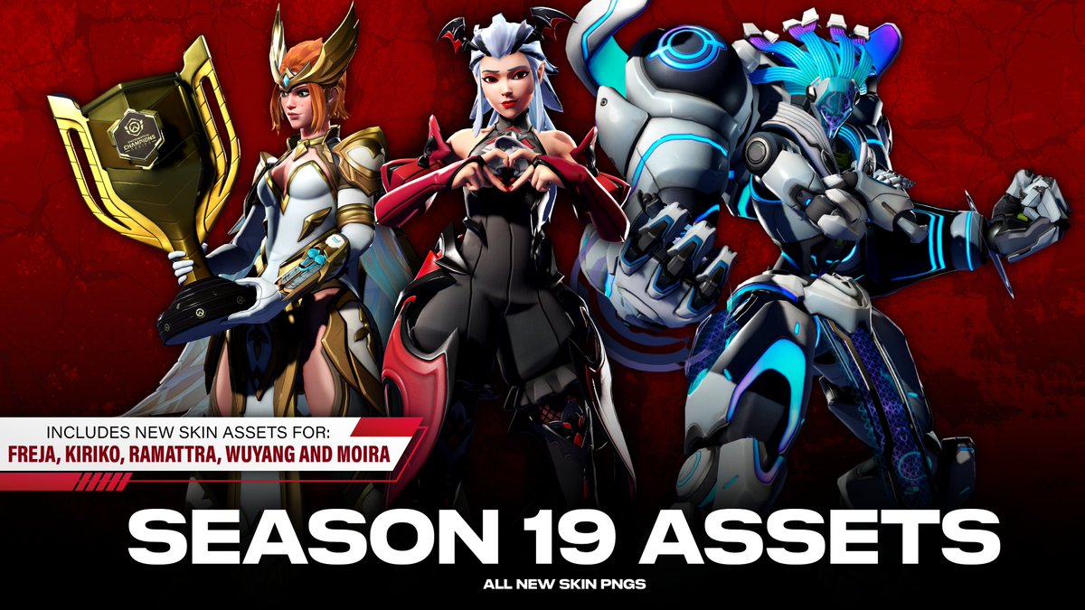 CorrvalOW's tweet photo. 🔥 NEW Season 19 Skin Assets! 🔥
Gain access to all the skin .pngs mentioned on the graphic, as well as any additional S19 exclusive skins I get to later in the season! 🫶
More info in the 🔗 below! https://t.co/qHEJQzFap8