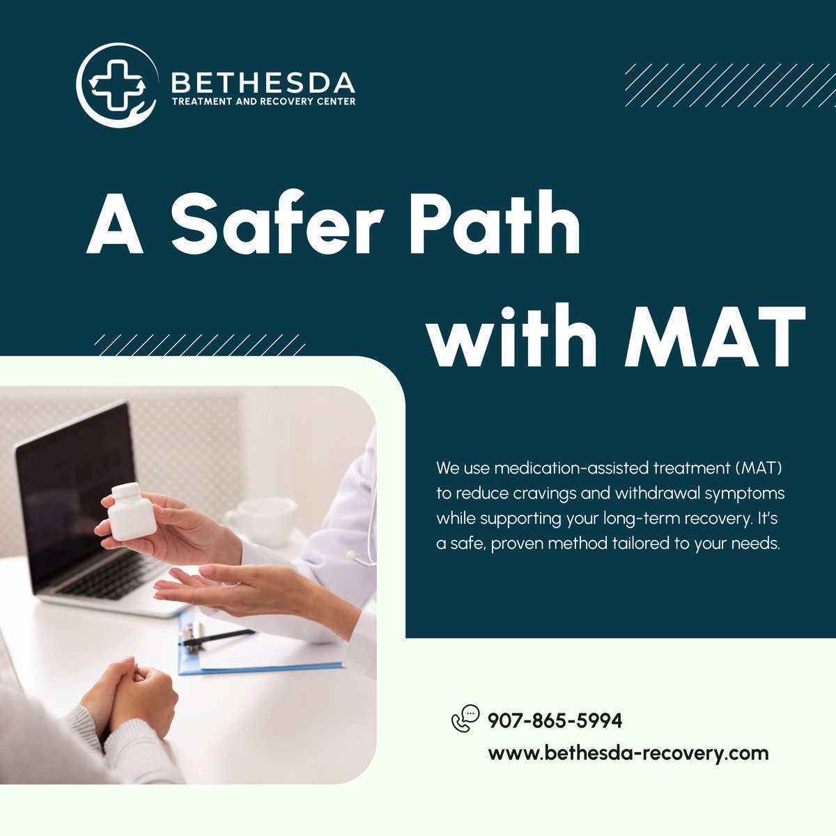 bethestreatment's tweet image. 💊 MAT helps reduce cravings so you can focus on healing. 🧠 It’s one part of a comprehensive recovery plan that works.

🔒 Find your balance—discover how MAT can help today. 

#AnchorageAK #AddictionRecoveryCenter #MATSupport #SafeRecovery #MedicationAssisted