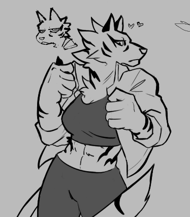 Ayla and Rudy doing Van Helsing cosplays and the unnamed tiger OC :DD