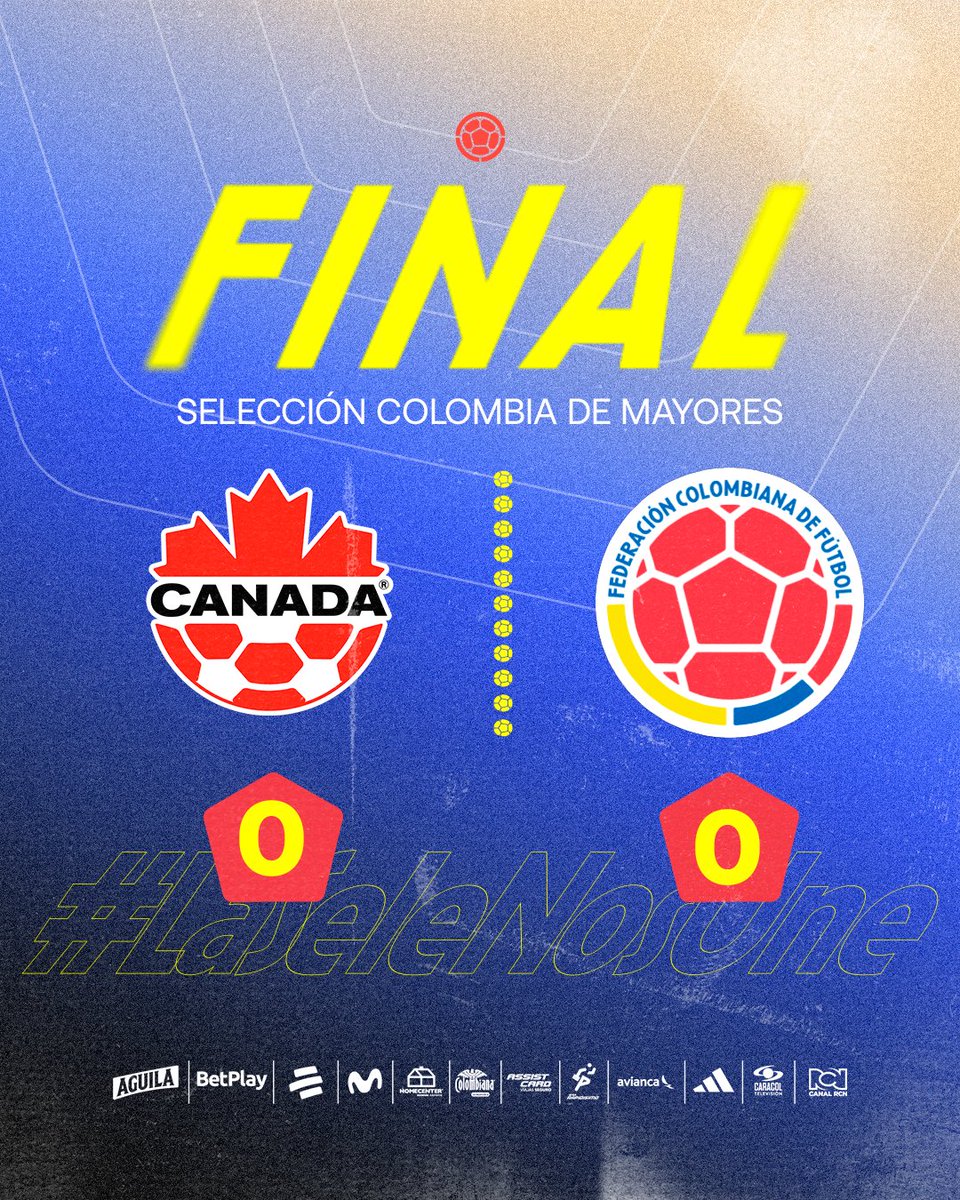 Fecha FIFA | La Selección Colombia 🇨🇴 ¡EMPATÓ! 0-0 frente a Canadá 🇨🇦

🔸Kevin Mier y Yerson Mosquera fueron los únicos jugadores que no sumaron minutos en esta gira
🔸La 'tricolor' en la era Lorenzo, no ha perdido ningún juego amistoso (13V- 3E)

🔜 🇳🇿 (15/11)- 🇳🇬 (18/11)