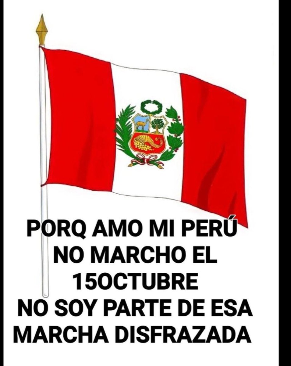 roeperu's tweet image. Porque amo a mi Perú no marcho el 150ctubre.