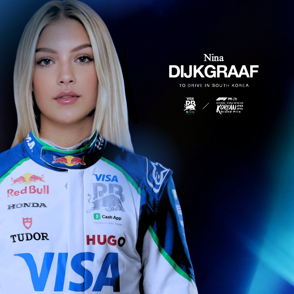 ⠀ 
ㅤㅤㅤㅤㅤㅤㅤ 𝖭𝖨𝖭𝖠 𝗗𝗜𝗝𝗞𝗚𝗥𝗔𝗔𝗙:
ㅤㅤ   Drive in #SyncTheSeoulGP2025 with
ㅤㅤㅤㅤ   𝗩𝗶𝘀𝗮 𝗖𝗮𝘀𝗵 𝗔𝗽𝗽 𝗥𝗮𝗰𝗶𝗻𝗴 𝗕𝘂𝗹𝗹𝘀.
⠀