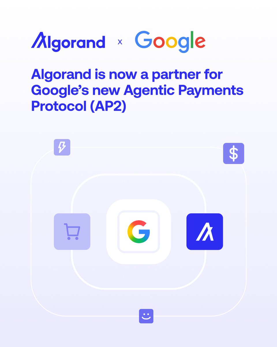 Riaz05315120878's tweet photo. Algorand ($ALGO) is now an official Google Cloud partner!
Now, $algorand is part of this system because it’s fast, cheap, and highly secure
This means in the future, when AI makes payments automatically.
#Algorand #Google #PostTGE #payments #AI https://t.co/hgmTm7nbUm