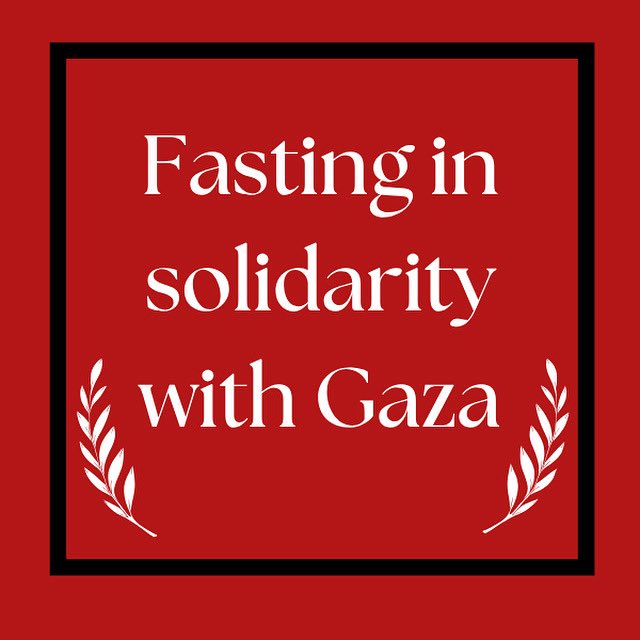We join @nyu_fsjp and others in fasting for Gaza again this Thursday (10/16). Sunrise to sunset, please fill out this form if you plan to participate so that we can keep you in the loop (no personal details will be saved): tinyurl.com/CUNYSolidarity… 🇵🇸