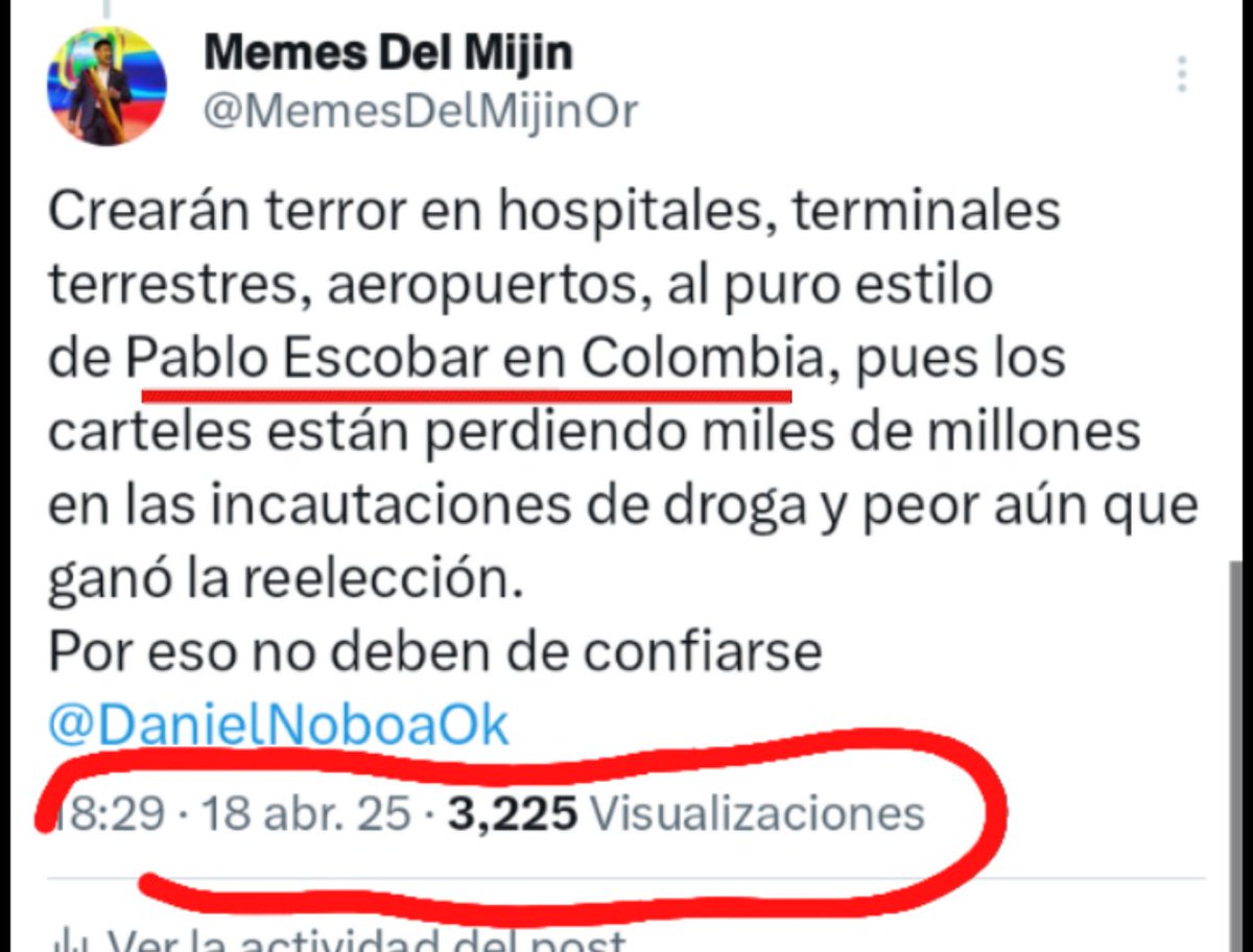 MemesDelMijinOr's tweet photo. Varias veces le eh dicho Mijines que Rafael Correa junto a las bandas narcos criminales convertirá el Ecuador en la Colombia de tiempos de Pablo Escobar y esto es en complicidad de jueces y fiscales que dejan libres a los criminales.
Esto es el fruto de la Revolución Ciudadana 🫤 https://t.co/Sd6Wlxh0Hd