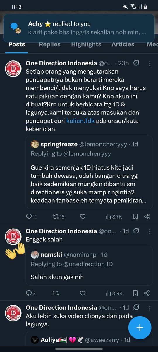 ZAYN__ID's tweet photo. @rainbewry Tatan dgn sadar bilang dia tidak salah akun. Dan lihat balasan chat dia ke aku.

Giringlah terus narasi buruk ttg aku. Mau segimanapun bukti yang udah aku keluarkan utk buktikan tulisan itu bukan tulisanku, kalau pikiranmu emg sesempit itu, percuma jg 
https://t.co/9S03gRSBa9 https://t.co/m2p5AARo1N