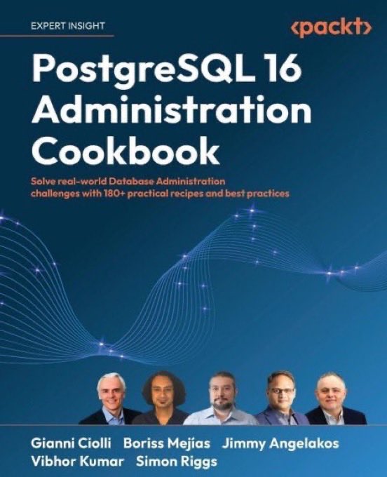 KirkDBorne's tweet image. DBMS books from @PacktDataML
***
1) Learn #PostgreSQL (2nd edition): amzn.to/3Sj8yDx
➕
2) PostgreSQL 16 Admin Cookbook: amzn.to/3RXwV8l
——————
#Analytics #DataScience #SQL #Database #DataAnalyst #DataManagement #CDO #DBA #CTO #CMO #DBAdmin