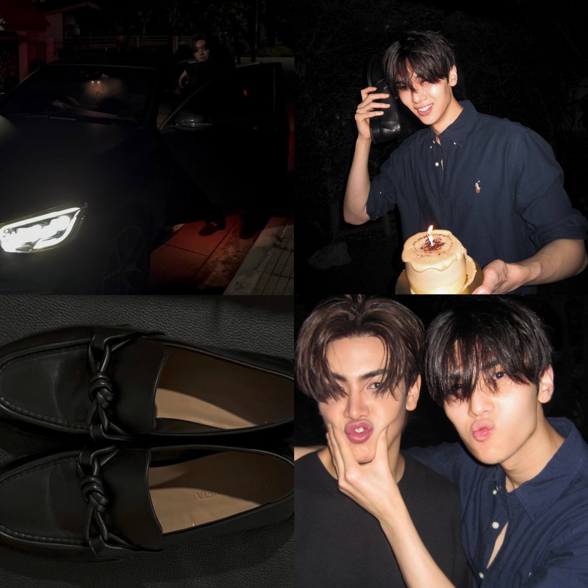 จุงฮีเหมือนพวกเมะพระเอกธงเขียวที่ออกมาจากฟิคเลย เลิกงานซื้อเค้กขับรถมาเซอไพรส์วันเกิดเธอถึงหน้าบ้าน ของขวัญก็ซื้อมาจากปารีส ไปเป่าเค้กด้วยกันสองคนในรถ โคตรเหมือนฉากในนิยายเลย เป็นเมะที่คลั่งรักแฟนที่สุด

          𖹭.ᐟ #จุงดัง #JoongDunk 𐙚₊˚⊹ 
#JoongArchen ⋆ #dunknatachai