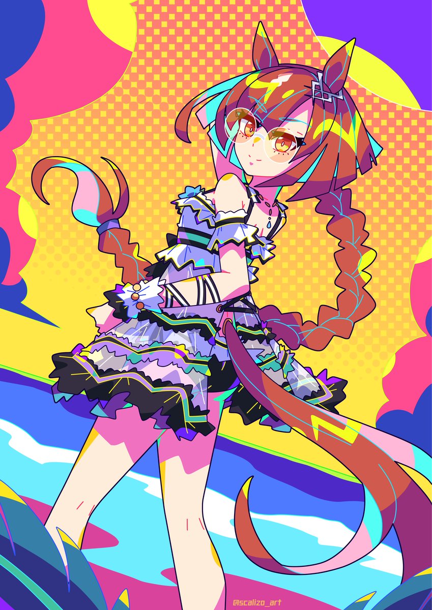 イクノディクタス(ウマ娘) 「iron lady of the waves #ウマ娘 #イクノディクタス」|scalizo (comms open | 日本語を勉強してる！）のイラスト