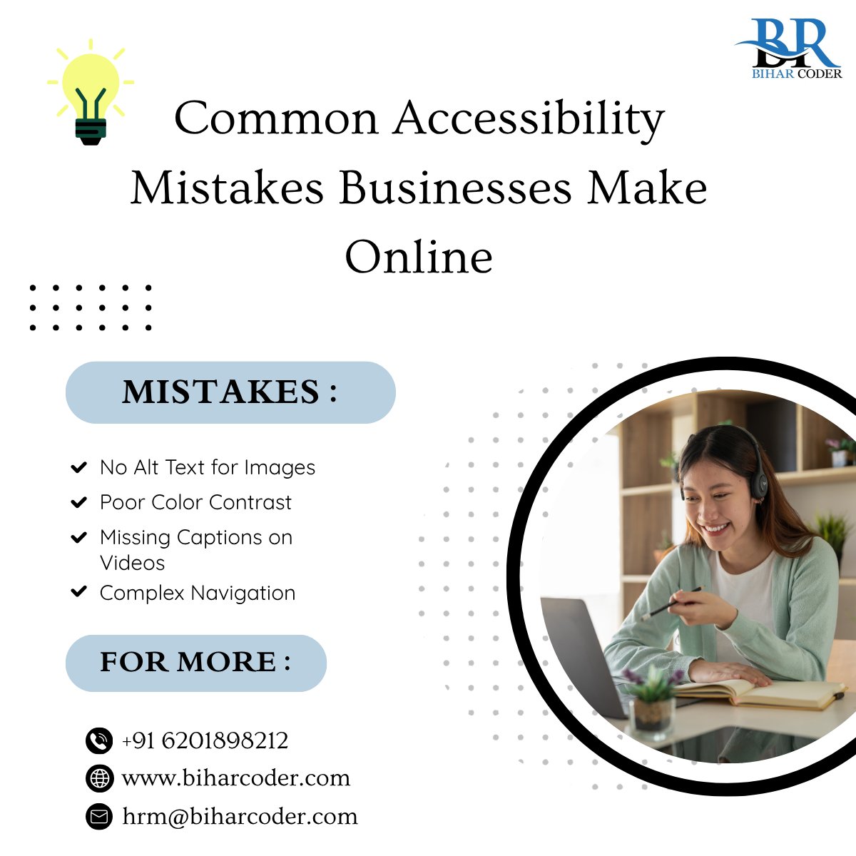 bihar_coder's tweet image. Small accessibility mistakes can have big consequences.
Fix them early. Build for everyone.
#InclusiveDesign #Accessibility #BiharCoder