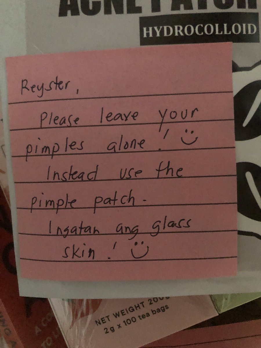 tinadtad mo yung face mo kahit wala naman atang pimple😁..lowkey mo pa rin na flex yung cat pimple patch ang cute lang, salamat toto🫶

#REYSTER
#HORI7ON