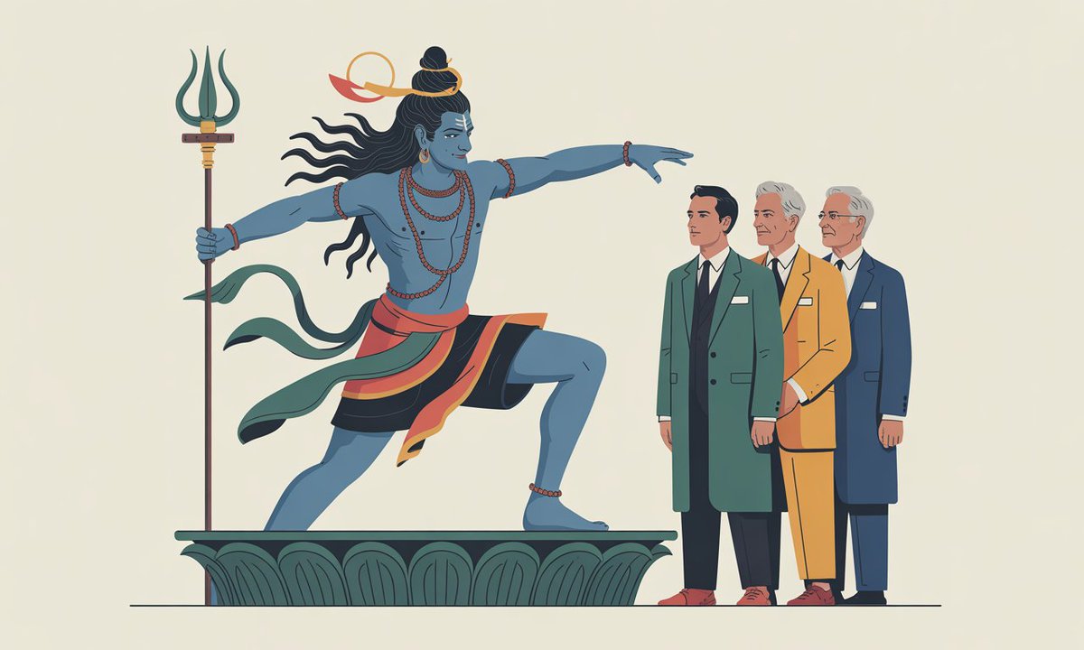 vimalk_singh's tweet image. What connects Shiva’s Tandava with Schumpeter’s idea of creative destruction — and with this year’s Economics Nobel?

Did ancient India grasp the essence of creative destruction long before the West? 👇
business-standard.com/economy/analys…
(with a little help from AI)

#NobelPrize #Economics…