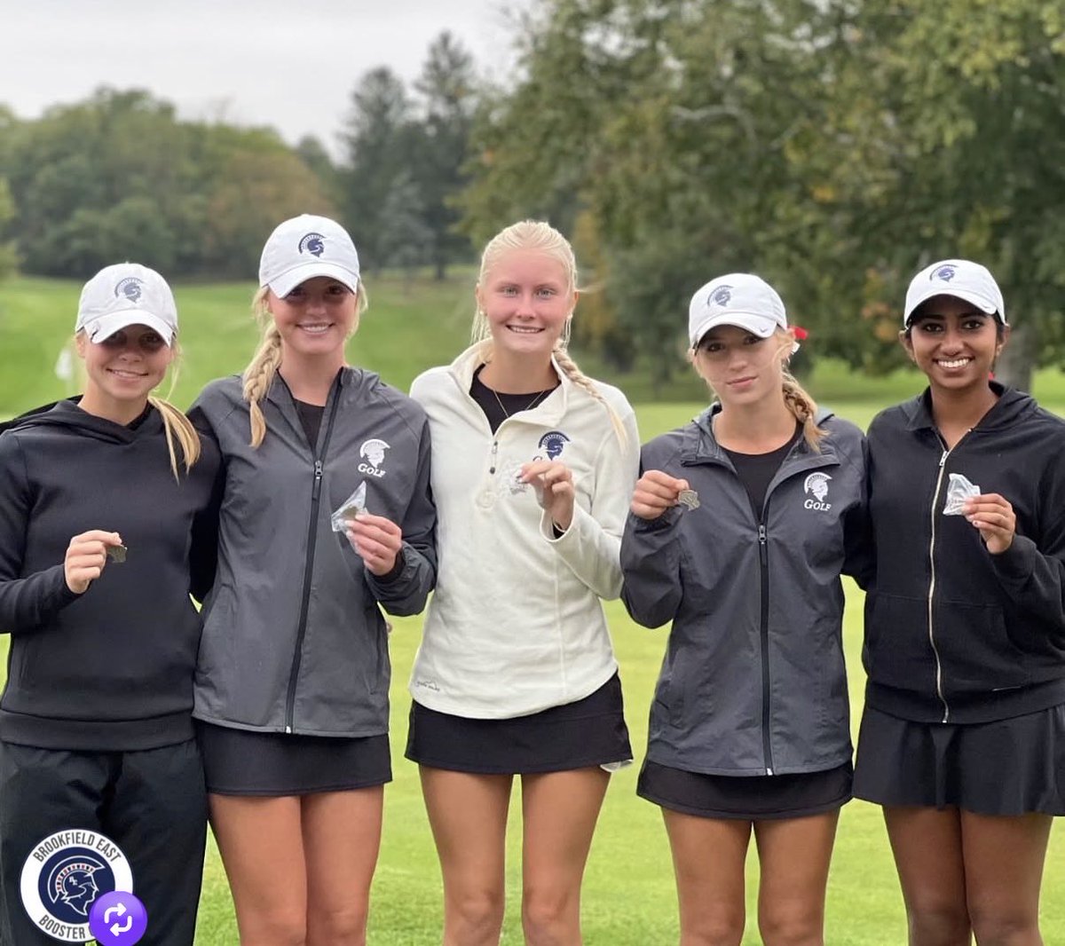 Congrats to Emma, Payton, Talulah, Elizabeth, and Shivani as they finish as WIAA Division 1 State Runner-up. Great job!!⁦<a href="/SpartanGrlsGolf/">Spartan Girls Golf</a>⁩ #SpartanPride