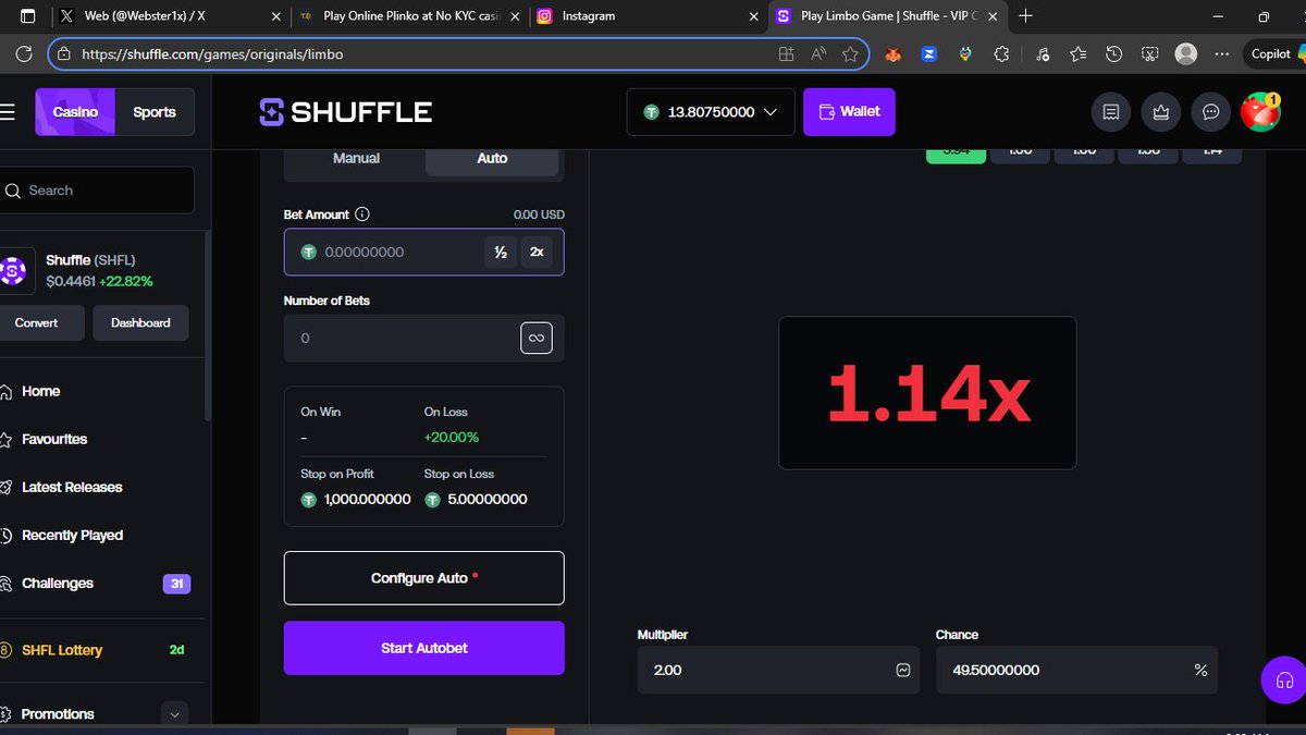 CryptogeekEth01's tweet image. Hey
@Webster1x
Guess who just created an account with your code Gambled a bit though. hopefully I get enough liquidity to win like you do