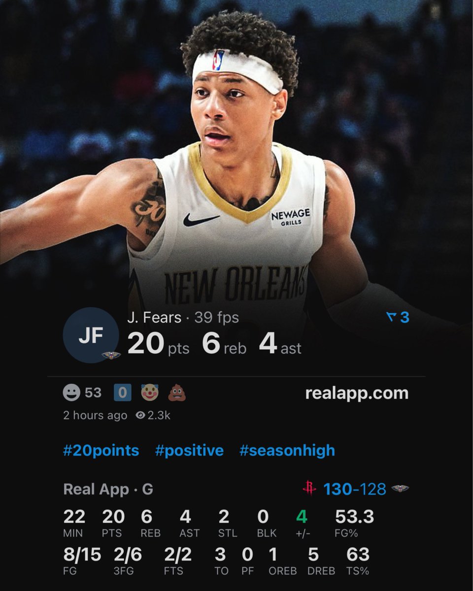 TheDunkCentral's tweet image. Jeremiah Fears tonight:

20 points 
6 rebounds 
4 assists 
2 steals 
53% FG

(Via @realapp_)