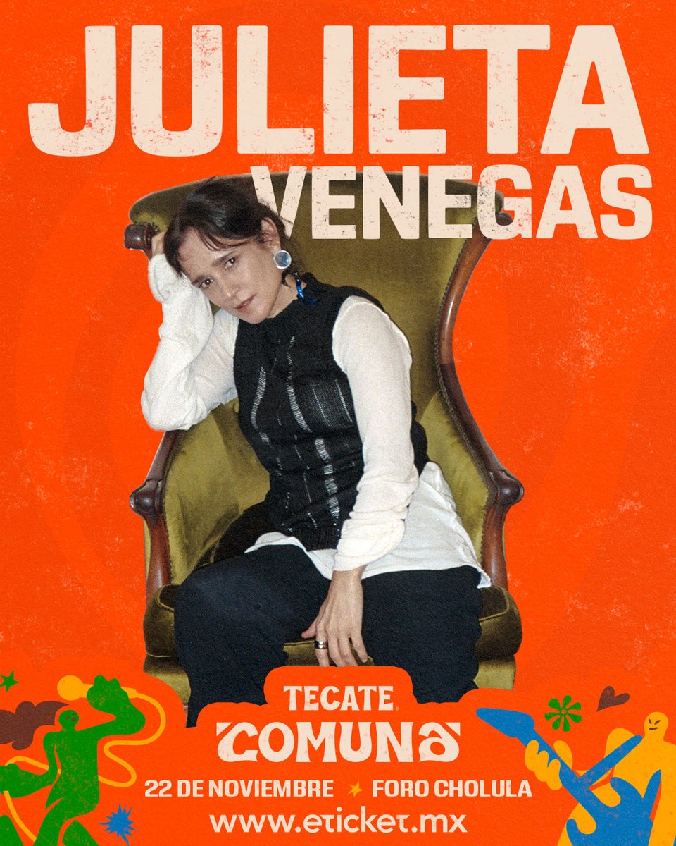 🧡Julieta Venegas en el Tecate Comuna 2025 (@tecatecomuna) 🎶 ¿A dónde va el viento y por qué cambió? ⭐️ #TecateComuna2025 

22 de noviembre en el Foro Cholula en Puebla. 🌵👈🏼