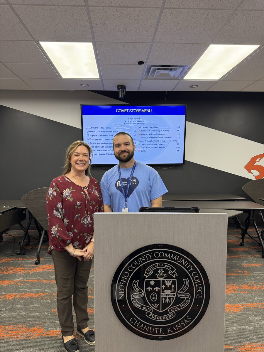 NCCC's tweet photo. We had the Chanute Area Chamber of Commerce luncheon today, held at Neosho! Keynote speakers were Clayton Crellin from @CMSBlueComets & Chase Reed from @CometAthletics Thank you for coming to Neosho today and for the Taco Bar! #chanute #neosho #nccc #chs #cms #panthers #chanutechamberofcommerce