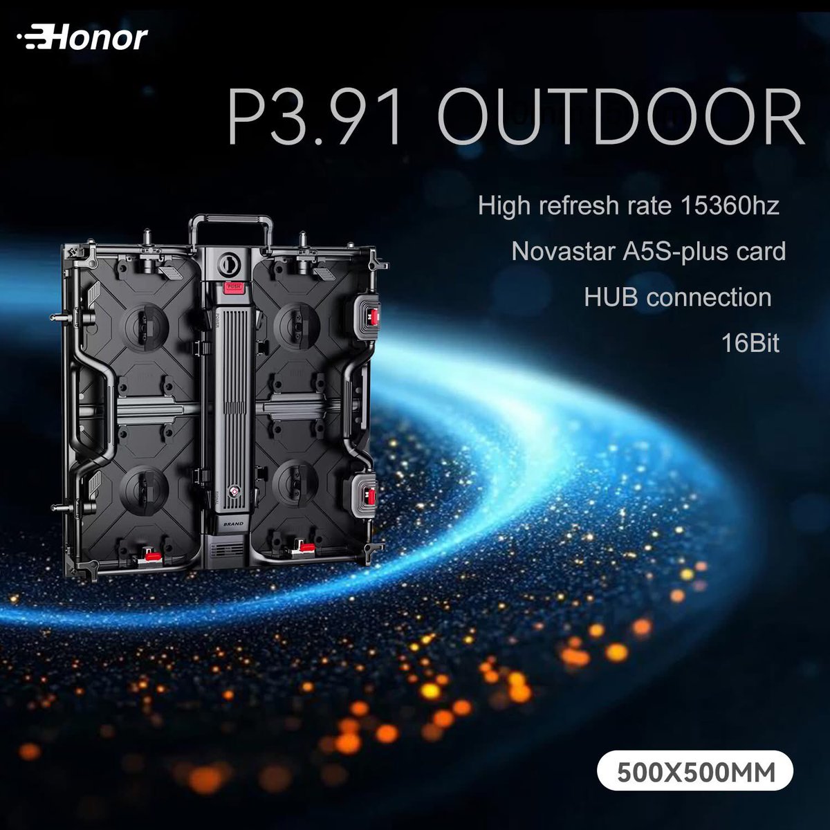 HonorledZero's tweet image. New technical parameters for P3.91!
High refresh rate 15360hz
16bits
HUB connection
Novastar A5S-plus card
Let us enjoy higher image quality
#Honorled #Honorleddisplay #Honorledwall ##Honorledscreen #LED #leddisplay #ledscreen #ledwall #ledvision #ledindoor #ledoutdoor #LEDWall