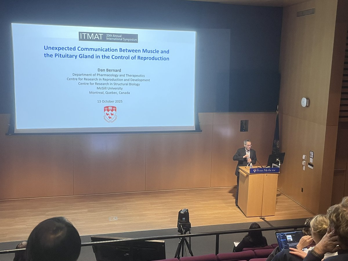 UPENN_ITMAT's tweet image. Communication between #Muscle &amp;amp; #Pituitary for #Reproduction by @BetaglycanDan at #ITMATSymposium #ITMAT2025 #TranslationalScience