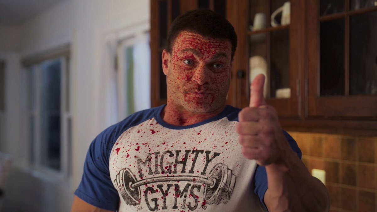 bullwormin's tweet photo. Movie 14 - Here for Blood

It takes literally half the movie to finally start kicking in, but when it does, it's a lot of fun. The low budget is felt in a lot of areas, but the pandemonium later on makes you forget that and just sit back and enjoy the ride.

Those masks are great https://t.co/HCEUTwPpW6