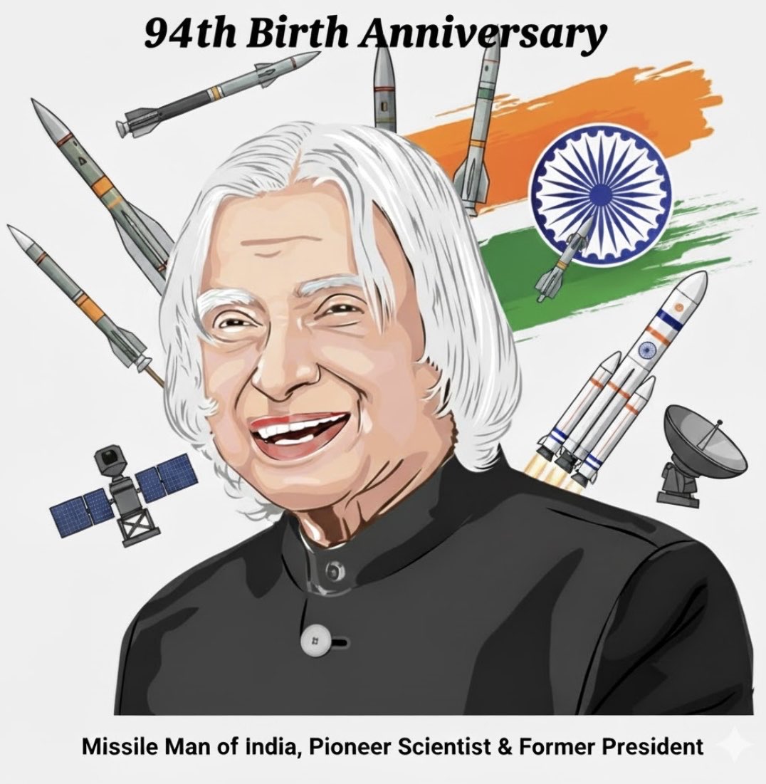 punit_indian91's tweet photo. Dreams are not what you see in sleep. They are the things that don’t let you sleep.' – Dr. APJ Abdul Kalam  

Missile Man of India, eternal teacher of youth! Let's ignite our wings to fly high. 

🇮🇳 #APJAbdulKalam #MissileMan #InspireIndia #YouthIcon #DreamBig https://t.co/5AfAaAz5uG