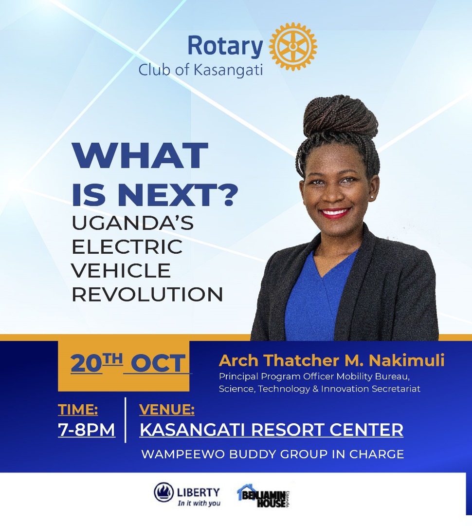 You're invited to our Rotary meeting as we explore the future of transportation in Uganda. Discover the opportunities, challenges, and innovations driving the EV revolution in our country.
#RotaryEyamba
#TearGasRepublic
#RCKasangati