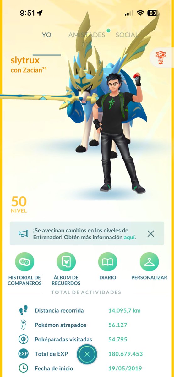 slytrux's tweet image. Faltan unas horas para el nuevo sistema de niveles , chaoo #nivel50 #pokemongo