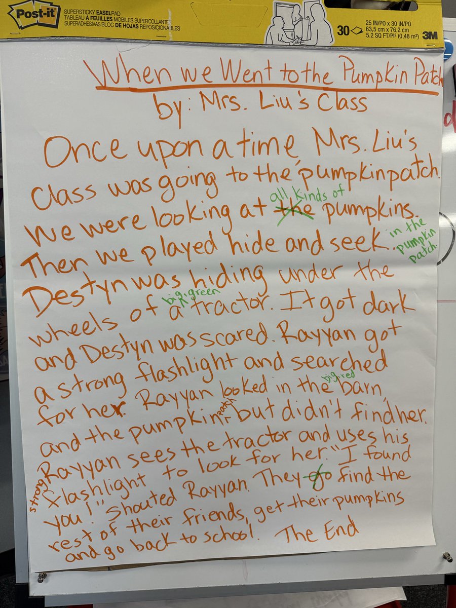 It’s such an honor to have the Class Story Expert <a href="/PreKMotruk/">Dani Motruk</a> in our class, guiding us to write a class story that goes with our adorable bulletin board. She reminded us that writing is for everyone and that writing is fun!@OLE_Leopards