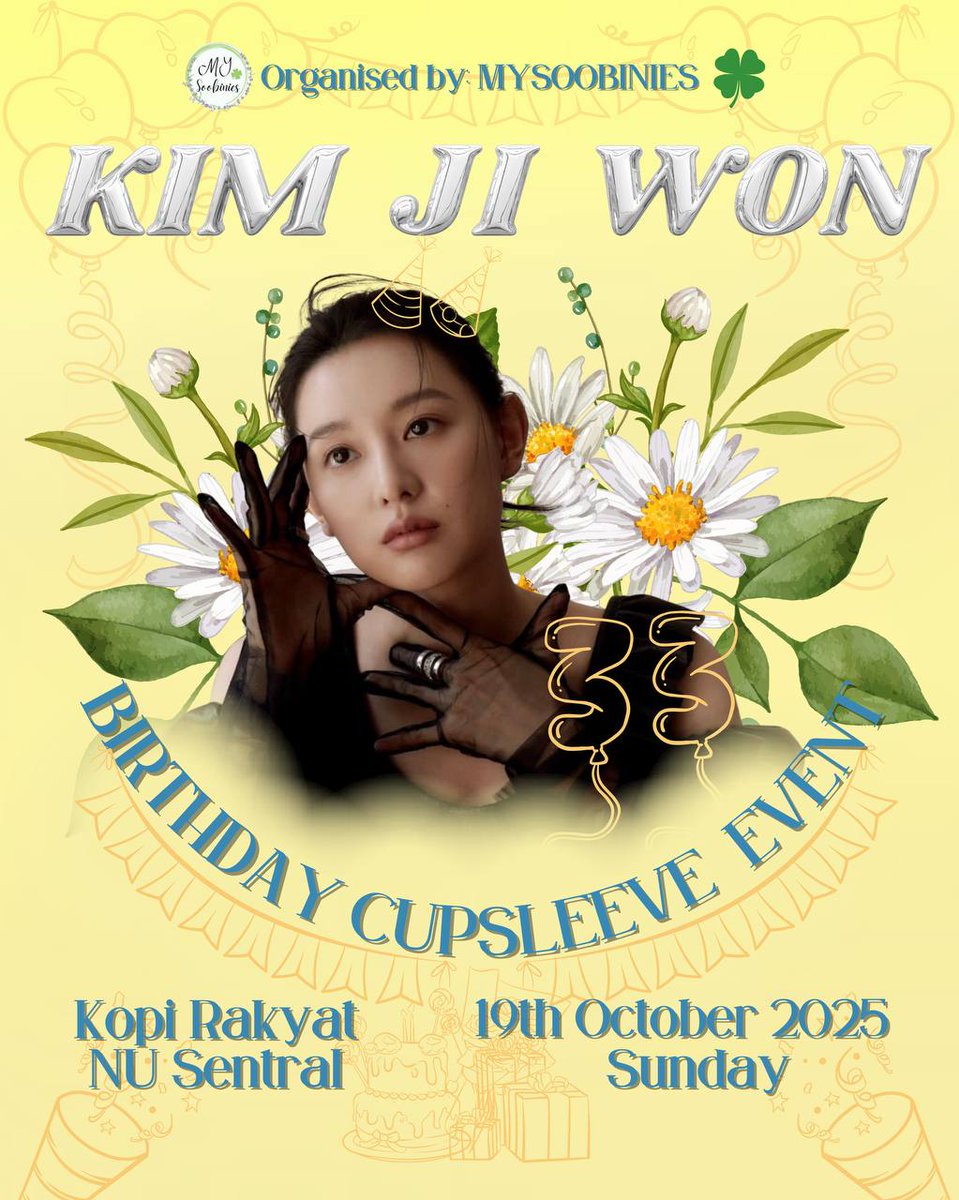 Soobinies_My's tweet photo. D-4 to Kim Ji Won's Birthday Cupsleeve Event-"Chapter 33".

Today is the last day for RSVP n Pre-Order the Donation Kit.

Don't forget to book yours.

https://t.co/UcTaMrE5YV

#KimJiWon #KimJiWon33Birthday #BirthdayCupsleeveEvent #HappyJiwonDay #Cupsleevemy #김지원 #Chapter33 https://t.co/FUCTKyLERC