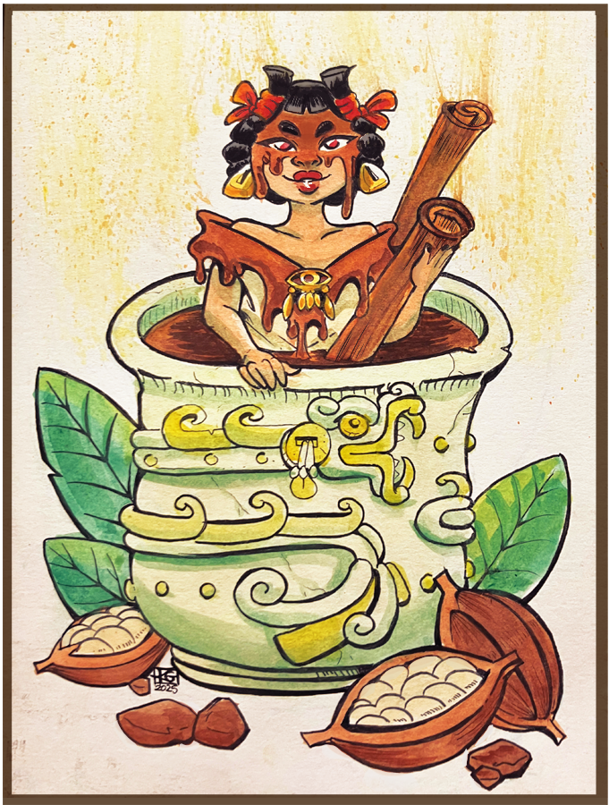 DAY 13- Drink
How’s a about a nice toasty cup of Xocolatl?

#inktoberday13 #inktoberday13drink #inktoberday13drink2025 #inktober2025 #inktober #kozispoon #kozispoonart #kozispoonartsu