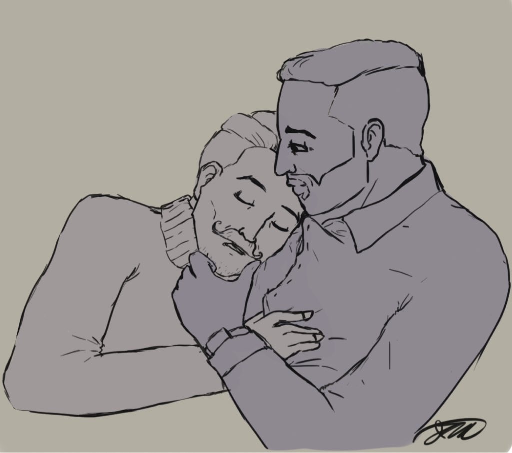 Trying to get over my fear of drawing people cuddling! Limbs are hard but gay people worth it
#stobotnik