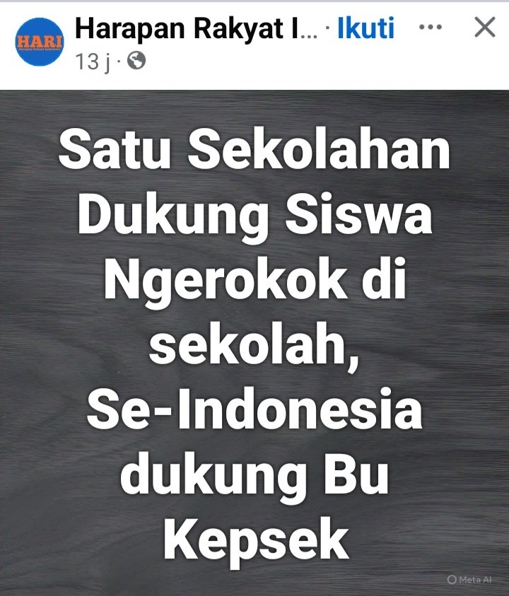 Aku pernah SMA...
Pernah bandel Tapi GA PERNAH KURANG AJAR SAMA GURU....

Save bu Kepsek...!